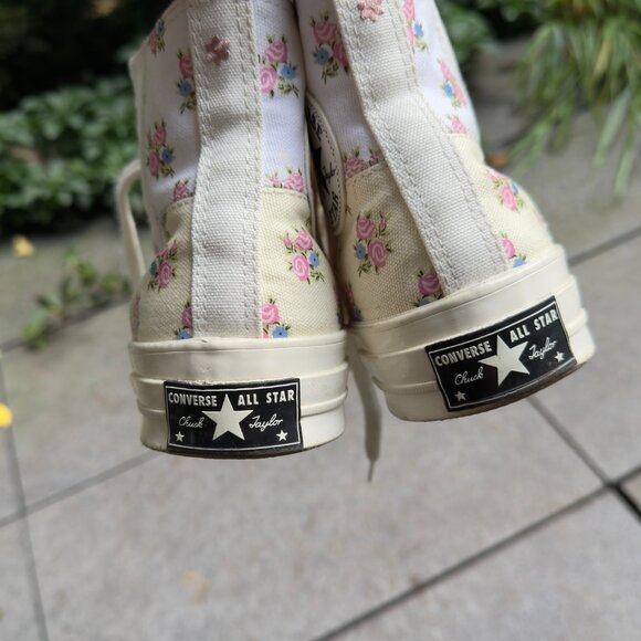 Converse High 'Patchwork Floral' Shoes - Size 7.5 - Picture 15 of 15